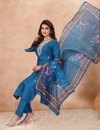 Guzarish By Nsf Cotton Blend Embroidery Worked Kurti With Bottom Dupatta Wholesale Online